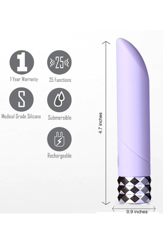 Maia Toys - Angel Crystal Gem Bullet Vibrator - Purple - Stag Shop