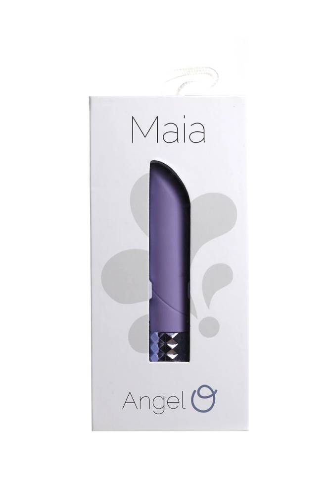 Maia Toys - Angel Crystal Gem Bullet Vibrator - Purple - Stag Shop