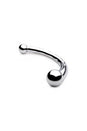 XR Brands - Master Series - Chrome Crescent Dual Ended Dildo - Silver - Stag Shop
