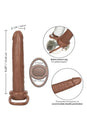 Cal Exotics - Accommodator Dual Penetrator Strap-On - Brown - Stag Shop
