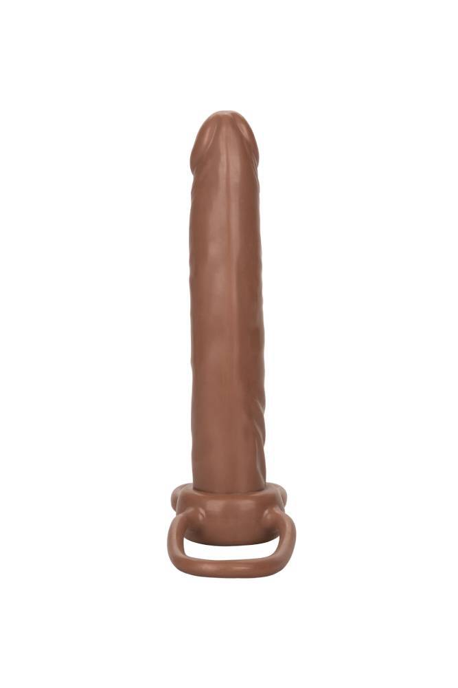 Cal Exotics - Accommodator Dual Penetrator Strap-On - Brown - Stag Shop
