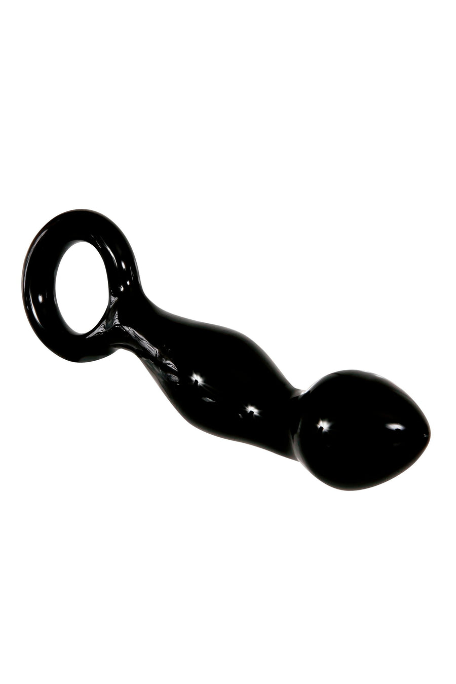 Adam & Eve - Adam's Glass Prostate Massager - Black - Stag Shop