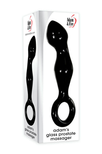 Adam & Eve - Adam's Glass Prostate Massager - Black - Stag Shop