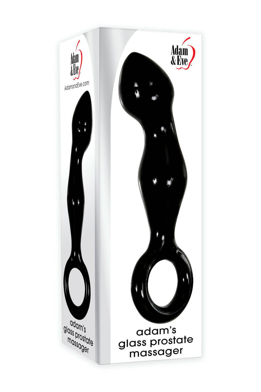 Adam & Eve - Adam's Glass Prostate Massager - Black - Stag Shop
