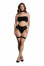 Shots Toys - Le Désir - SHA008 - Ananke Three Piece Bandeau & Panty Set - Black - OS - Stag Shop