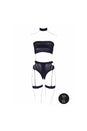 Shots Toys - Le Désir - SHA008 - Ananke Three Piece Bandeau & Panty Set - Black - OS - Stag Shop