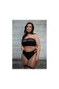 Shots Toys - Le Désir - SHA008 - Ananke Three Piece Bandeau & Panty Set - Black - OS/XL - Stag Shop