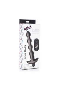 Thumbnail for XR Brands - BANG - Remote Control Vibrating Anal Beads - Black - Stag Shop