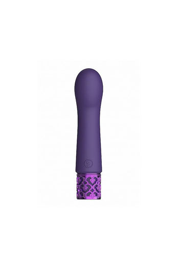 Shots - Royal Gems - Bijou Rechargeable Silicone Bullet Vibrator - Purple - Stag Shop