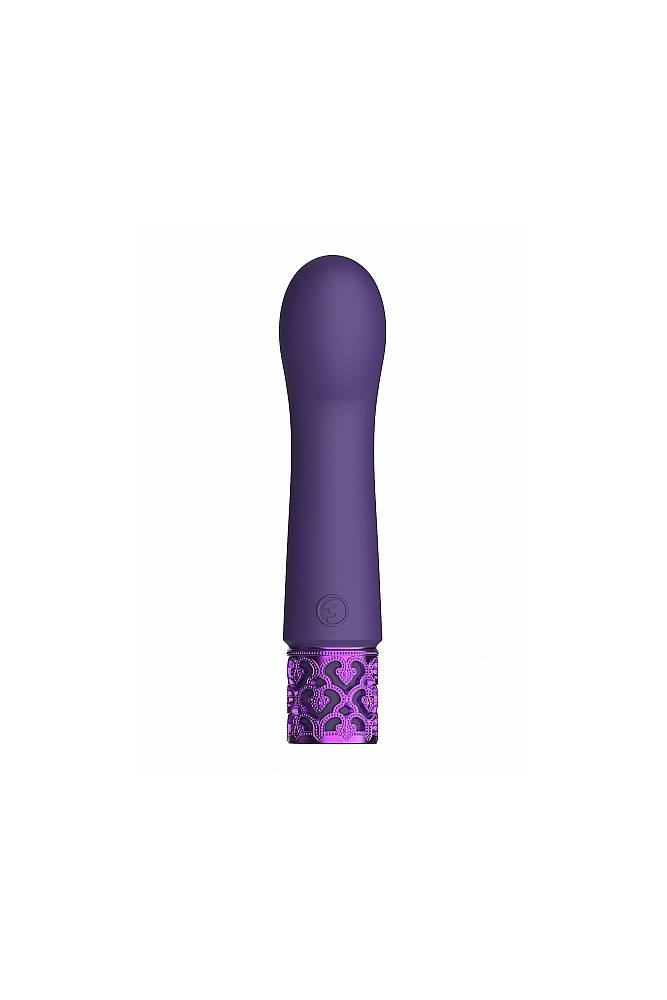 Shots - Royal Gems - Bijou Rechargeable Silicone Bullet Vibrator - Purple - Stag Shop
