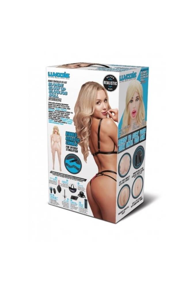 Electric Eel - Luvdollz - Remote Controlled Life-Size Blonde Blow Up Blowjob Doll - Stag Shop