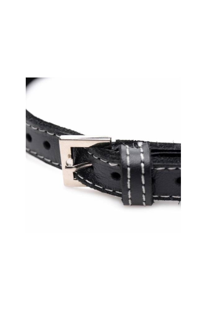 XR Brands - Master Series - Bling Vixen Choker with Rhinestones - Black/Clear - Stag Shop