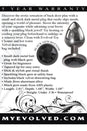 Evolved - Black Gem Anal Plug - Small - Stag Shop