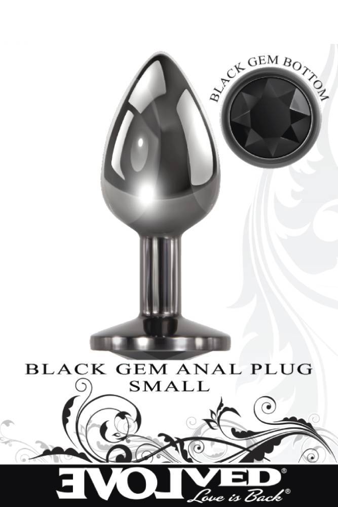 Evolved - Black Gem Anal Plug - Small - Stag Shop