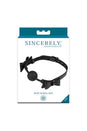Sincerely by Sportsheets - Bow Tie Ball Gag - Black - Stag Shop