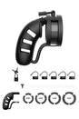 ManCage by Shots Toys - Model 19 Cock Cage Ballsplitter - 4.5 Inch - Black - Stag Shop