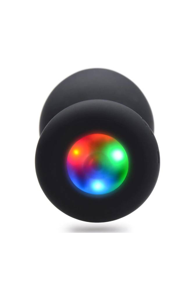 XR Brands - Booty Sparks - Light Up Silicone Medium Anal Plug - Black - Stag Shop