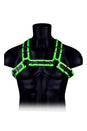 Ouch by Shots - Buckle Bulldog Harness - Glow in the Dark - Stag Shop