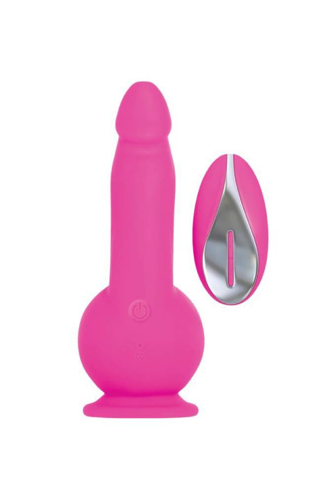 Evolved - Ballistic Vibrating Dildo With Remote - Pink - Stag Shop