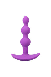 Doc Johnson - A-Play - Beaded Vibe - Remote Controlled Silicone Anal Plug - Purple - Stag Shop