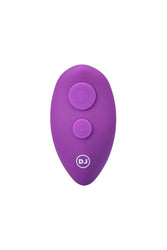 Doc Johnson - A-Play - Beaded Vibe - Remote Controlled Silicone Anal Plug - Purple - Stag Shop