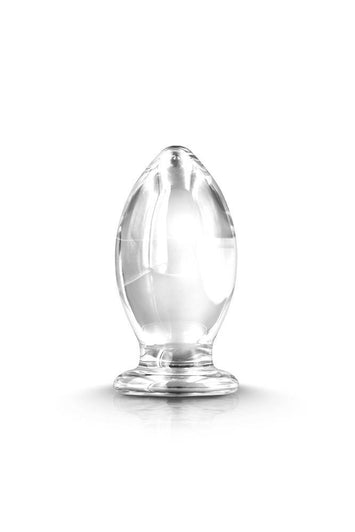 NS Novelties - Renegade - Bishop - Large Glass Butt Plug - Clear - Stag Shop