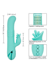 Cal Exotics - California Dreaming - Bel Air Bombshell Dual Vibrator - Turquoise - Stag Shop