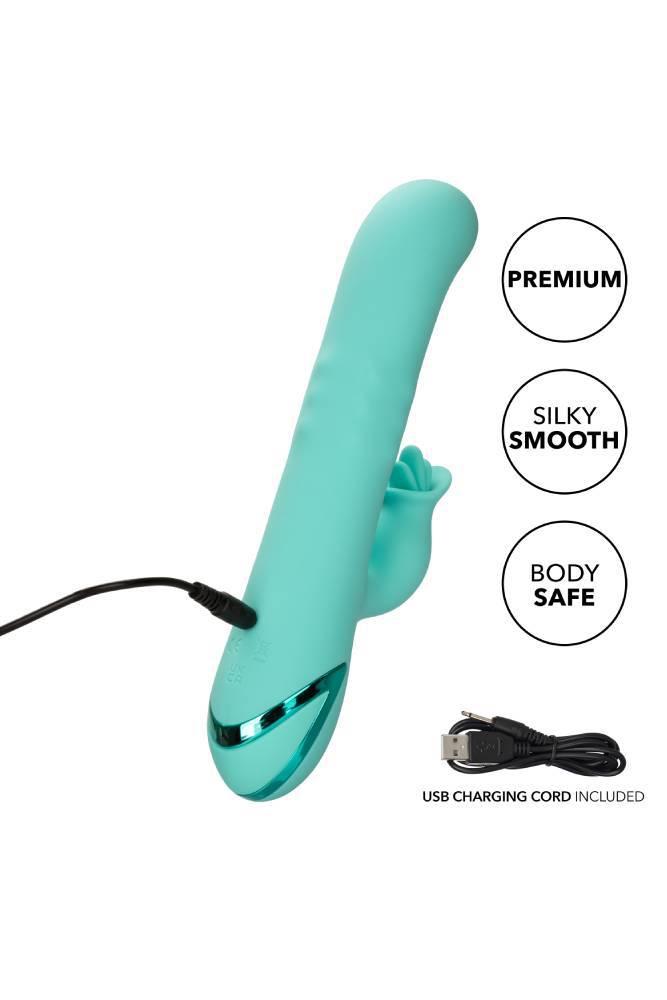 Cal Exotics - California Dreaming - Bel Air Bombshell Dual Vibrator - Turquoise - Stag Shop