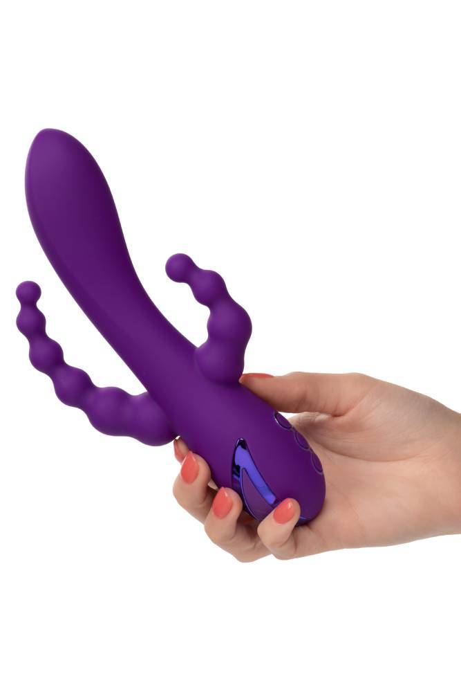 Cal Exotics - California Dreaming - Long Beach Bootylicious Triple Vibrator - Purple - Stag Shop