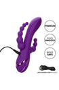 Cal Exotics - California Dreaming - Long Beach Bootylicious Triple Vibrator - Purple - Stag Shop