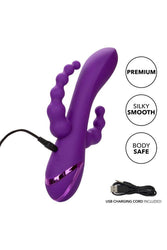 Cal Exotics - California Dreaming - Long Beach Bootylicious Triple Vibrator - Purple - Stag Shop