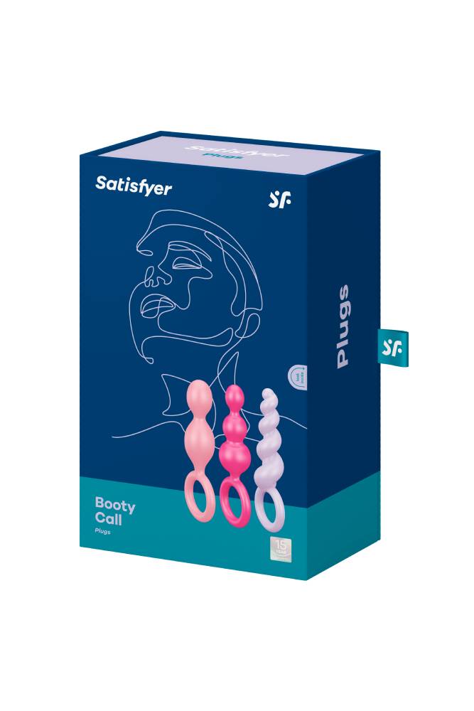Satisfyer - Booty Call3-Piece Plug Set - Multicolour - Stag Shop