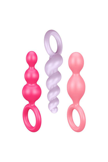 Satisfyer - Booty Call3-Piece Plug Set - Multicolour - Stag Shop