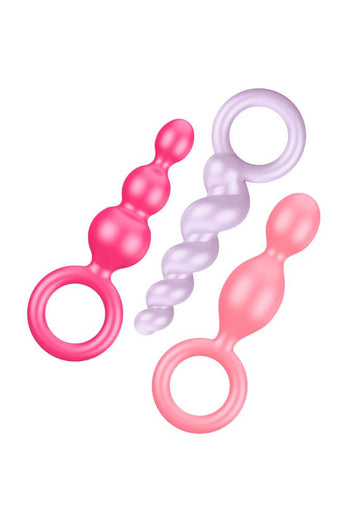 Satisfyer - Booty Call3-Piece Plug Set - Multicolour - Stag Shop