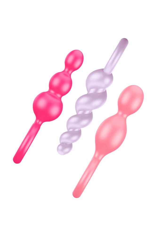 Satisfyer - Booty Call3-Piece Plug Set - Multicolour - Stag Shop