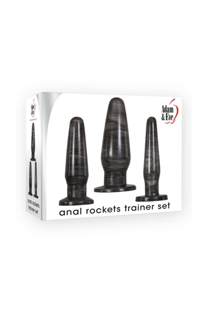 Adam & Eve - Anal Rockets - Anal Trainer Kit - Black - Stag Shop