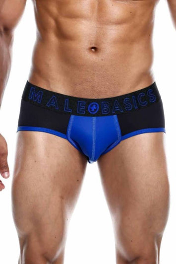 MaleBasics - Neon Brief - Blue - Stag Shop