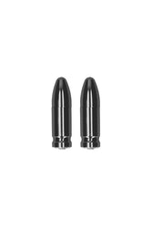 Ouch by Shots Toys - Diamond Bullet - Magnetic Nipple Clamps - Grey - Stag Shop
