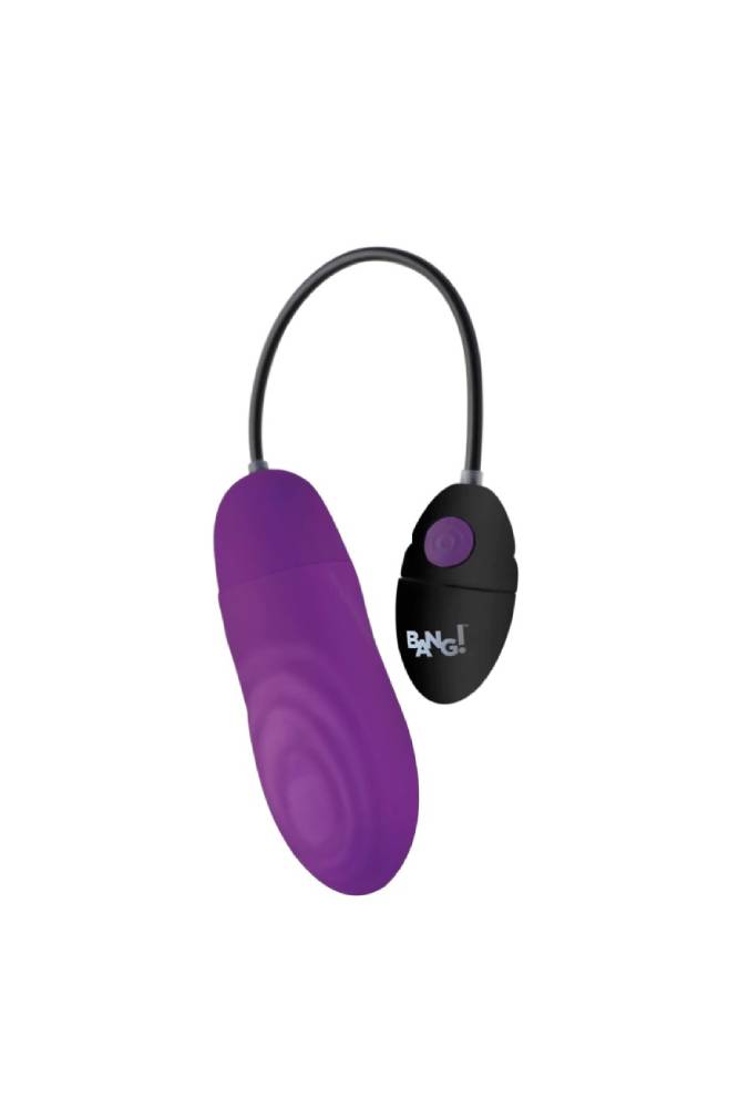 XR Brands - 7X Pulsing Rechargeable Silicone Bullet - Purple - Stag Shop