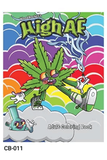 Wood Rocket - High as Fuck Colouring Book - Stag Shop