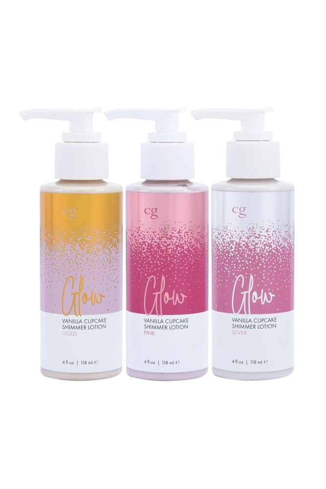 CG - Glow - Vanilla Cupcake Shimmer Lotion - Assorted Colours - Stag Shop