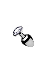 Thumbnail for XR Brands - Booty Sparks - Clear Gem Anal Plug - Medium - Stag Shop