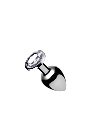 XR Brands - Booty Sparks - Clear Gem Anal Plug - Medium - Stag Shop