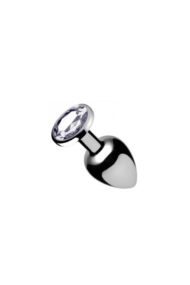 XR Brands - Booty Sparks - Clear Gem Anal Plug - Medium - Stag Shop