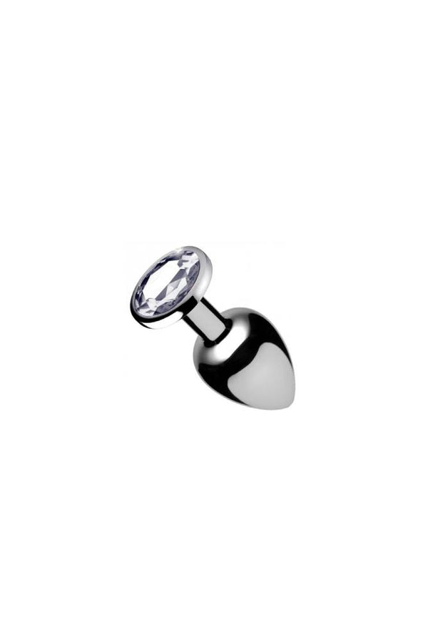 XR Brands - Booty Sparks - Clear Gem Anal Plug - Small - Stag Shop