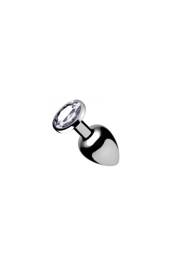 XR Brands - Booty Sparks - Clear Gem Anal Plug - Small - Stag Shop