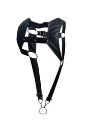 MaleBasics - DNGEON - Crop Top Cock Ring Harness - Black - OS - Stag Shop