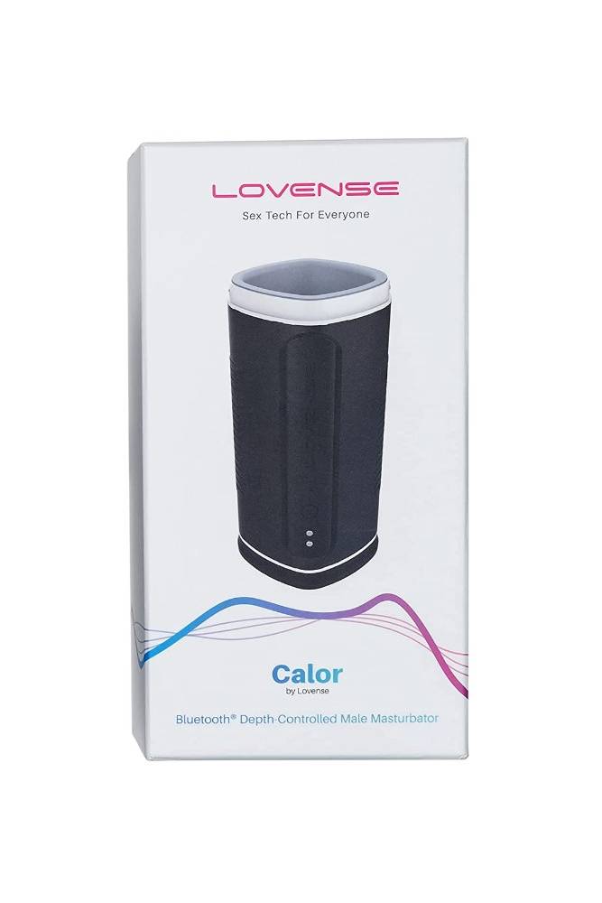 Lovense - Calor Bluetooth Automatic Male Masturbator - Black/White - Stag Shop