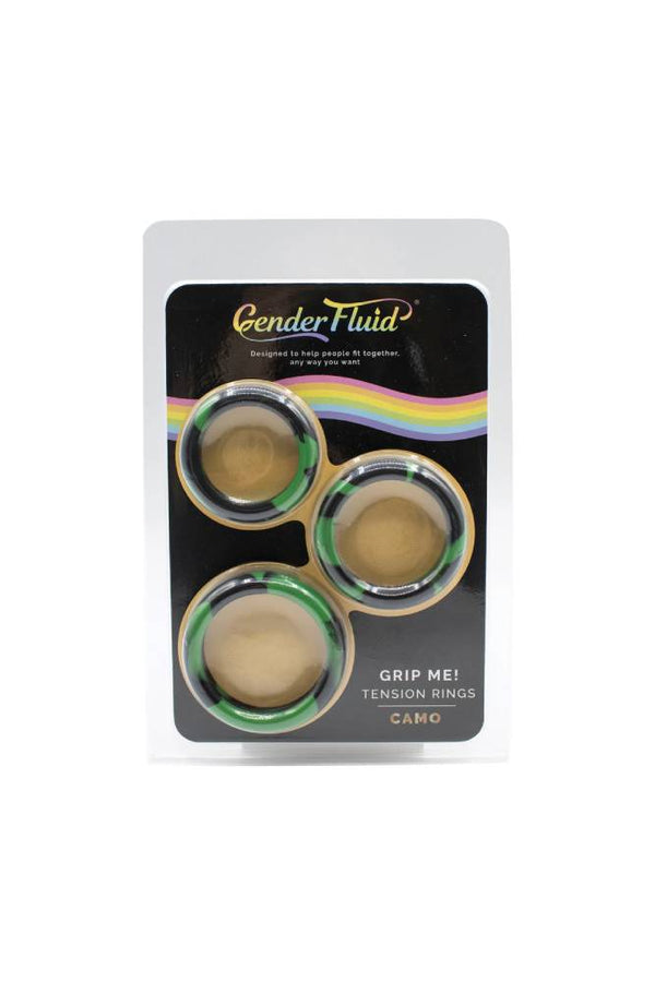 Shibari - Gender Fluid - Grip Me Cock Ring Set - Camo - Stag Shop