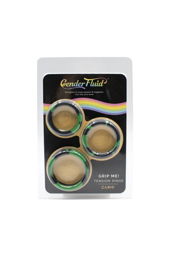 Shibari - Gender Fluid - Grip Me Cock Ring Set - Camo - Stag Shop